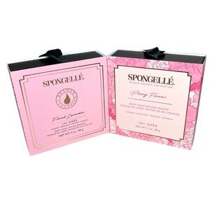 Spongelle French Lavender Peony Flowers Body Wash Infused Buffer Sponge